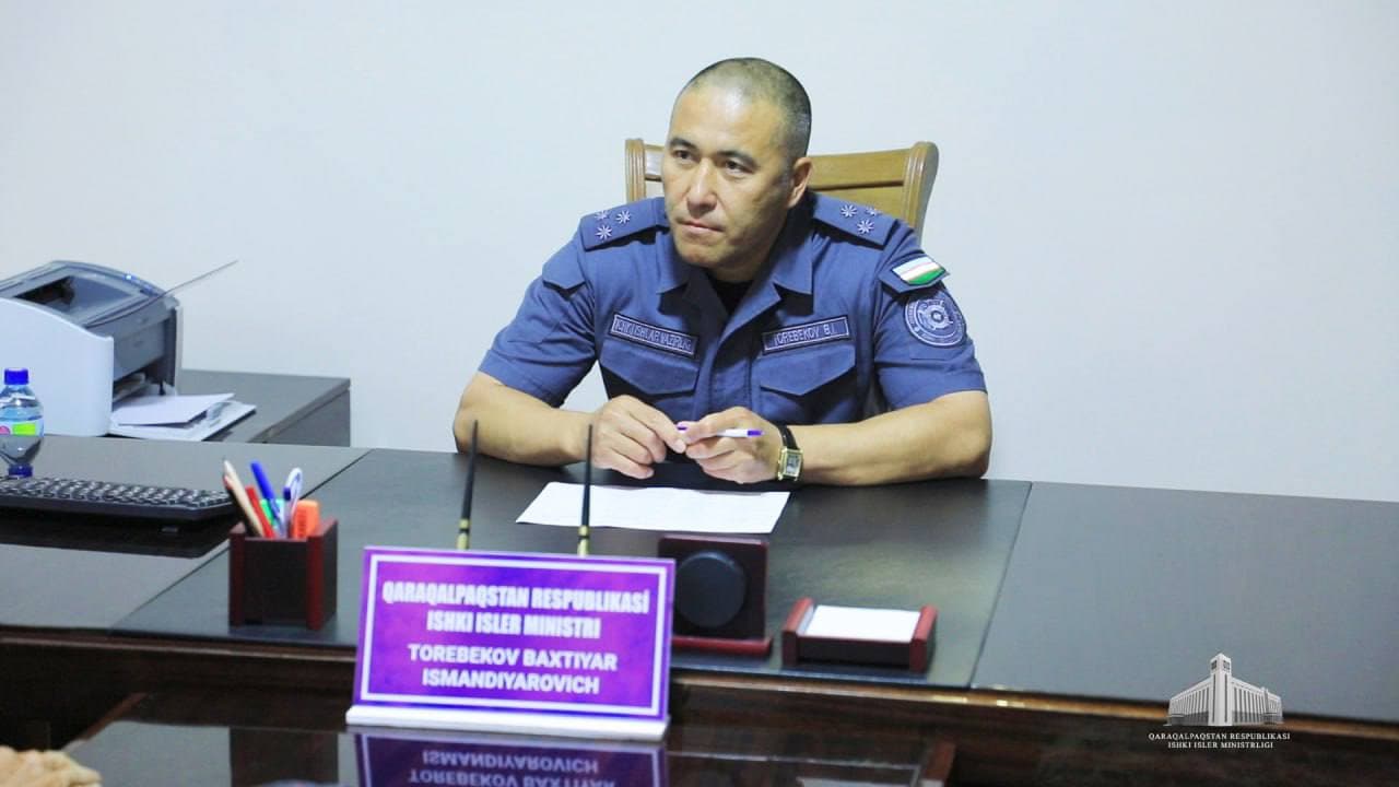 Qoraqalpogʻiston Respublikasi Ichki ishlar vazirligi rahbariyatining navbatda qabuli oʻtkazildi