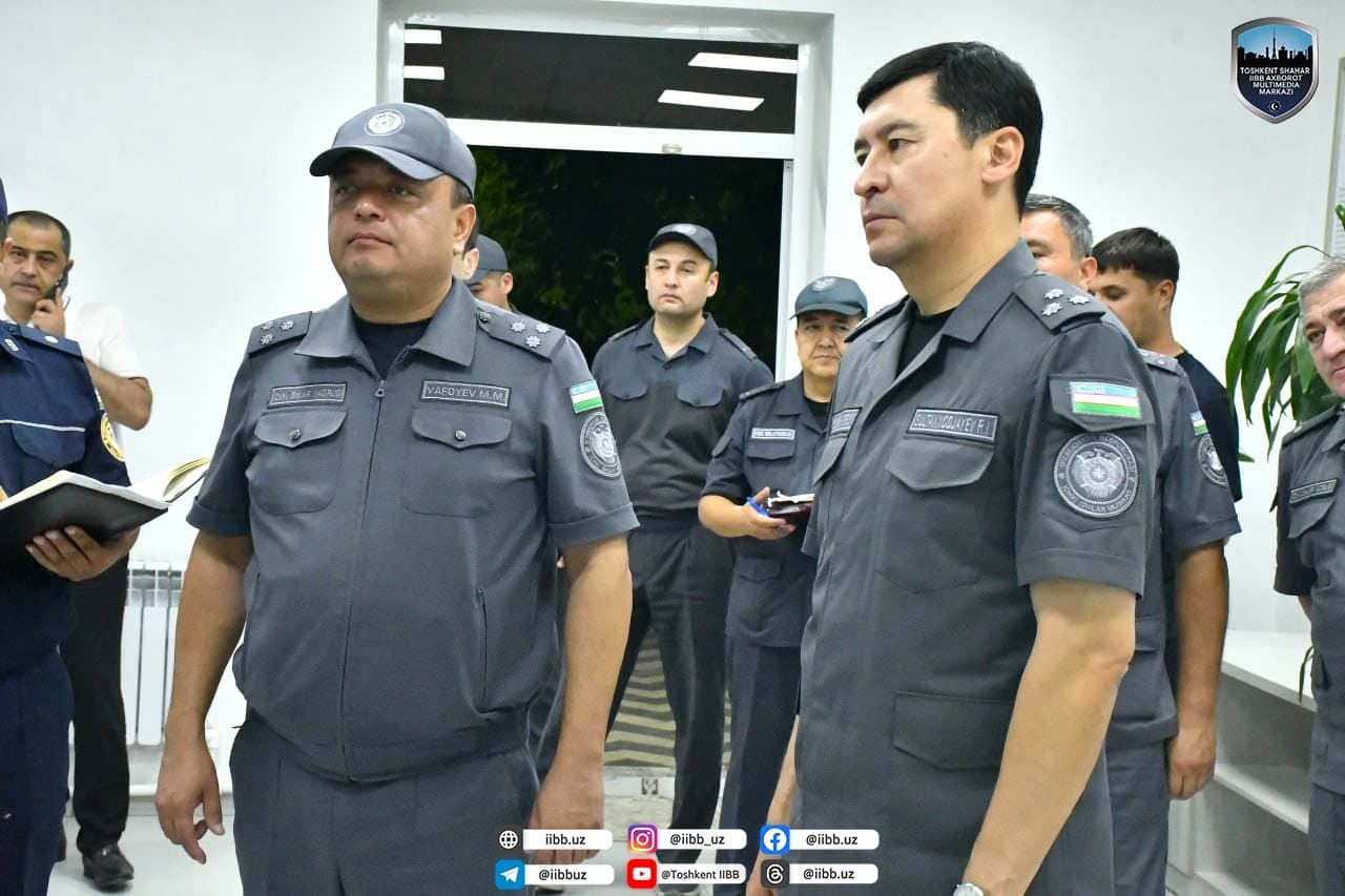 Toshkent shahar IIBB boshligʻi boshchiligidagi ishchi guruh Olmazor tumanida oʻrganish olib bordi