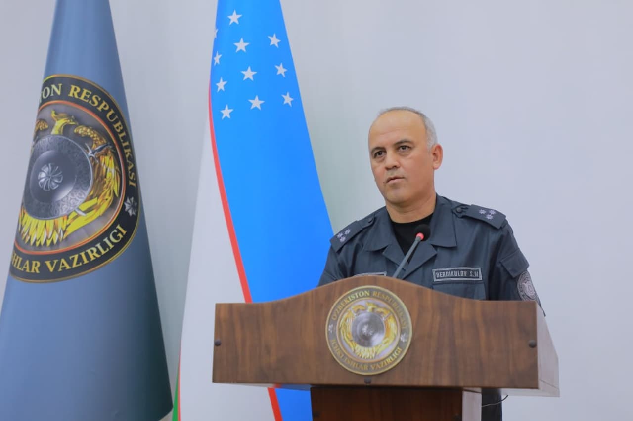 Buxoro viloyati ichki ishlar organlari shaxsiy tarkibi ishtirokida Ichki ishlar vazirligi ishchi guruhi tomonidan sayyor oʻquv yigʻinlari oʻtkazilmoqda