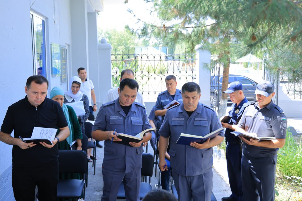 Рабочая группа Управления внутренних дел Наманганской области провела изучения в Давлатабадском районе