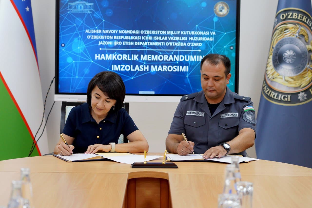Jazoni ijro etish muassasalarida maʼrifat va intellektual muhitni rivojlantirishga qaratilgan hamkorlik memorandumlari imzolandi