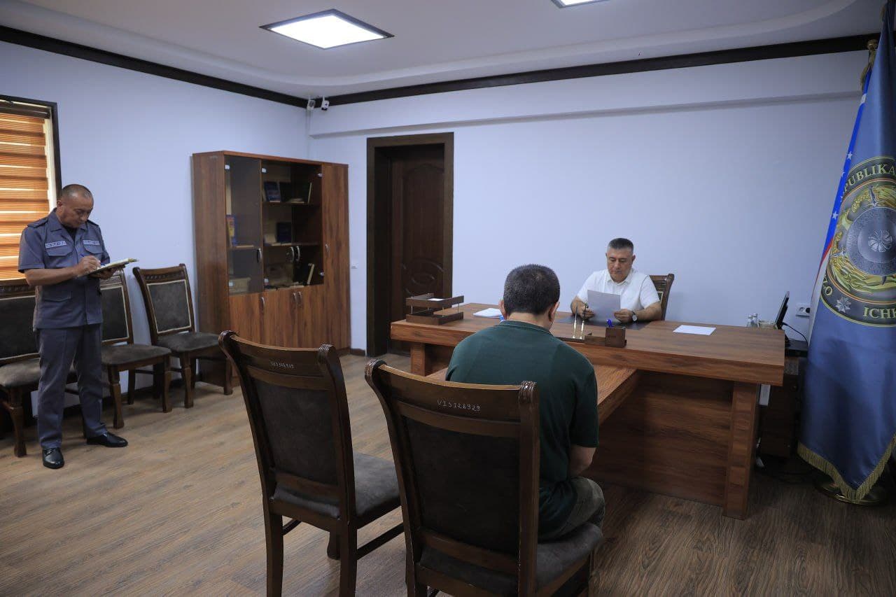 Buxoro viloyati Ichki ishlar boshqarmasi rahbariyatining jismoniy va yuridik shaxslar murojaatlari yechimiga doir navbatdagi shaxsiy qabul boʻlib oʻtdi
