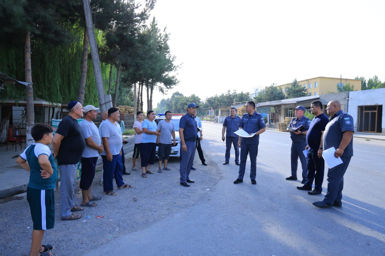 Namangan viloyati IIB ishchi guruhining navbatdagi oʻrganishlari Uychi tumanida boʻlib oʻtdi