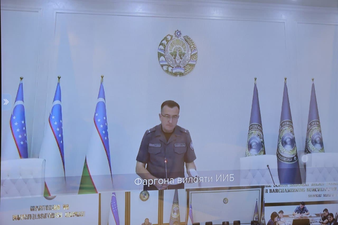IIV Jamoat xavfsizligi departamentida videoselektor yigʻilishi oʻtkazildi