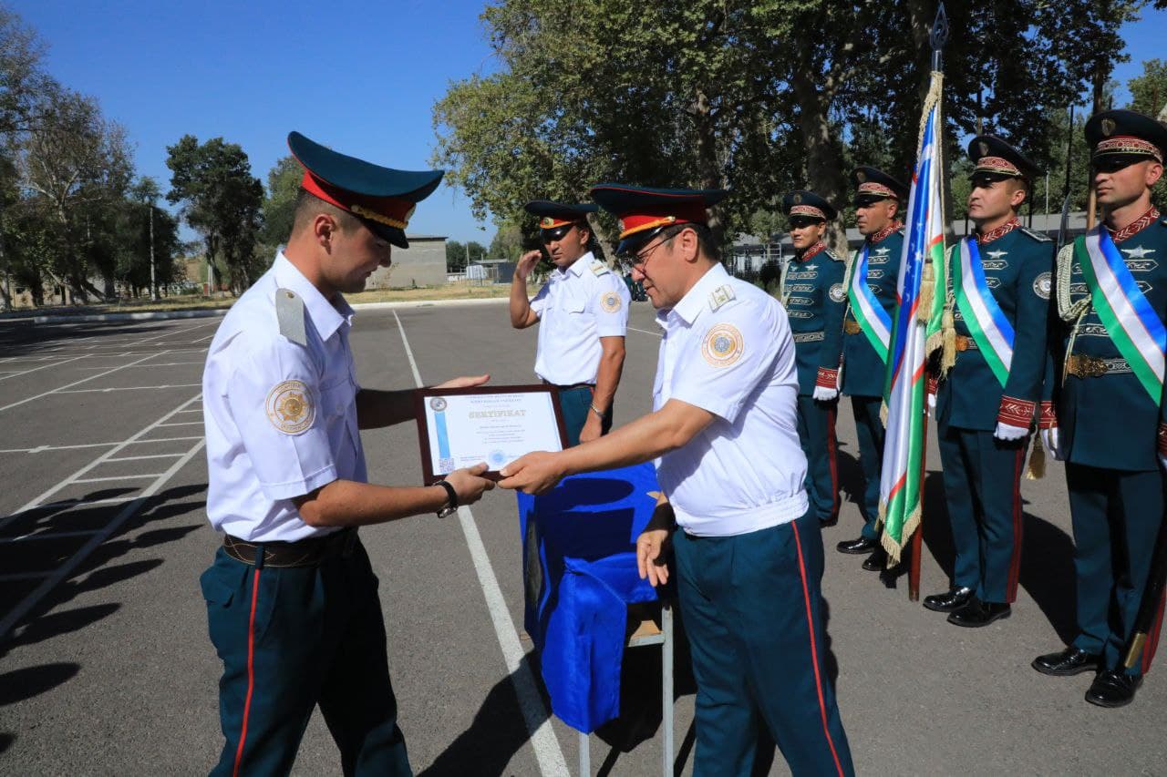 IIV Qorovul qoʻshinlari harbiy xizmatchilari navbatdagi malaka oshirish kurslarini muvaffaqiyatli tamomladi