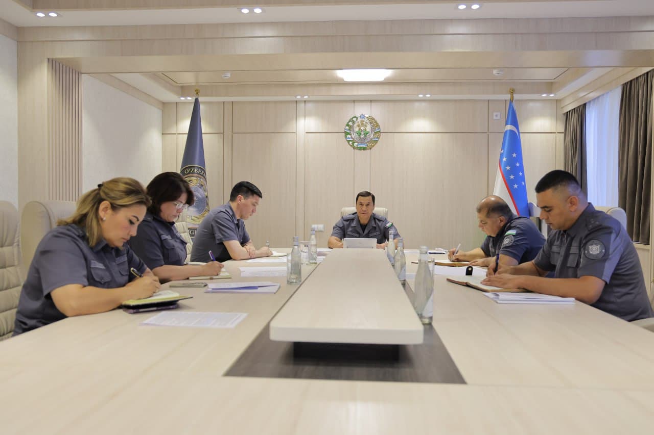 IIV Jamoat xavfsizligi departamentida videoselektor yigʻilishi oʻtkazildi