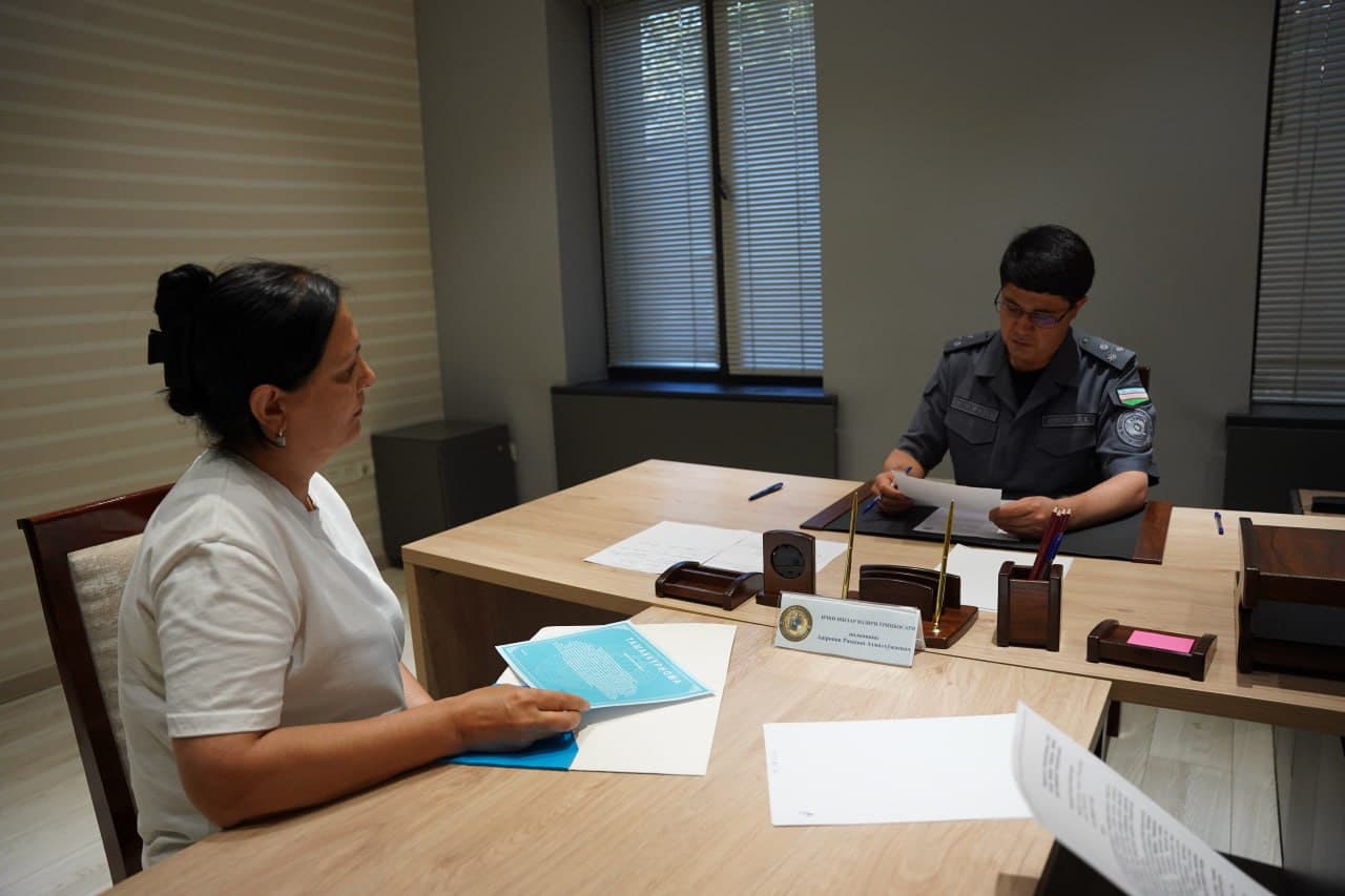 Tergov departamenti rahbariyatining navbatdagi shaxsiy qabuli oʻtkazildi