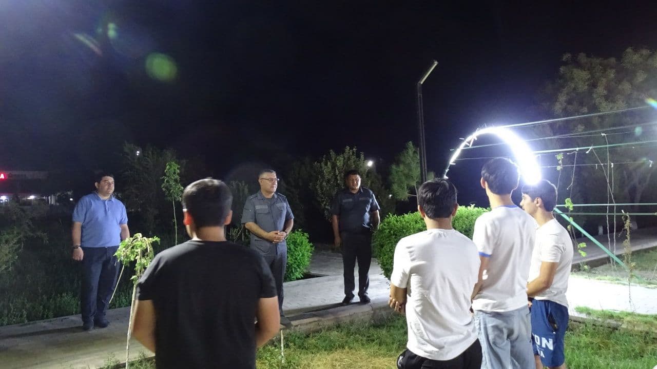 Buxoro viloyati Shofirkon tumanida jinoyat va huquqbuzarliklarni oldini olish, jamoat tartibini saqlash, aholi xavfsizligini taʼminlash boʻyicha amalga oshirilayotgan ishlar holati oʻrganildi