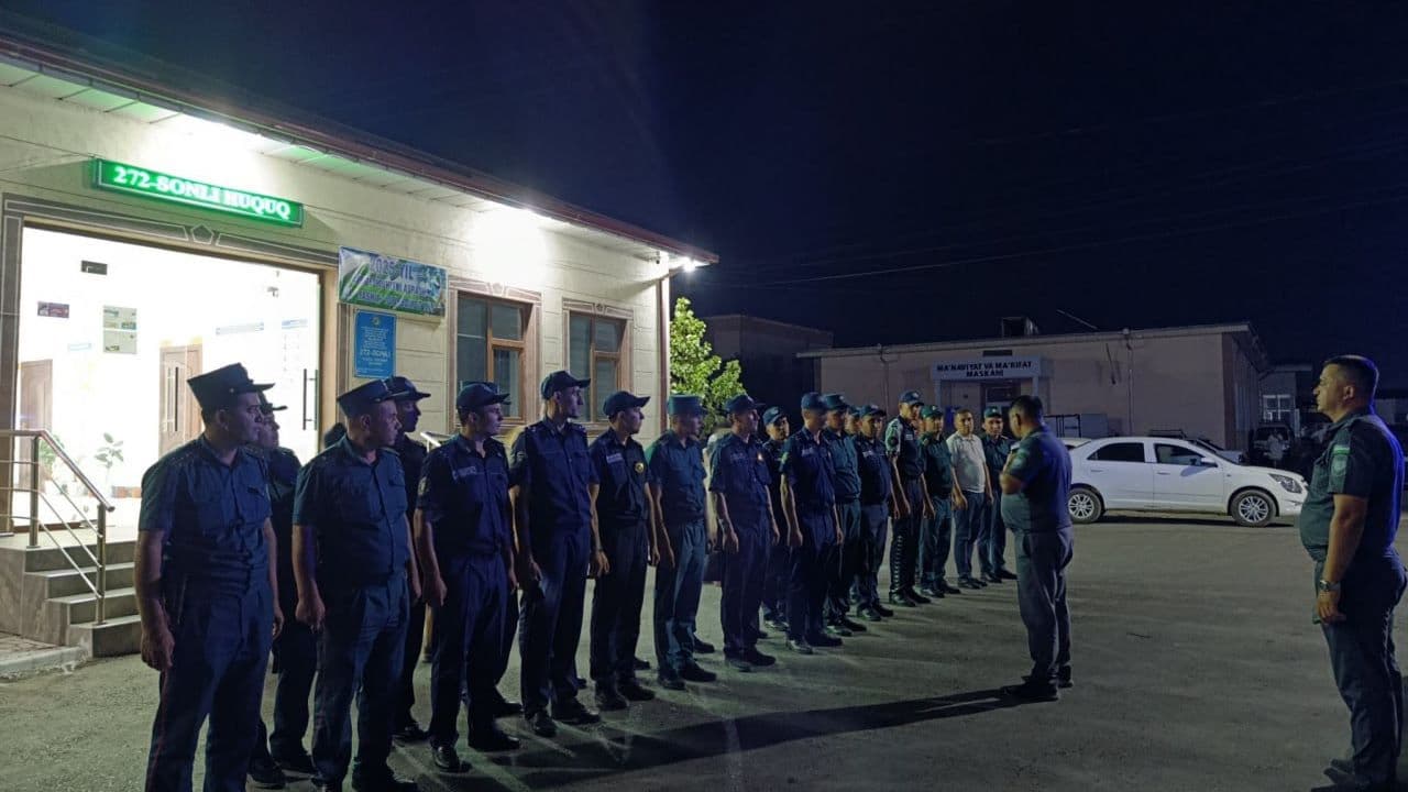 Buxoro viloyati Shofirkon tumanida jinoyat va huquqbuzarliklarni oldini olish, jamoat tartibini saqlash, aholi xavfsizligini taʼminlash boʻyicha amalga oshirilayotgan ishlar holati oʻrganildi