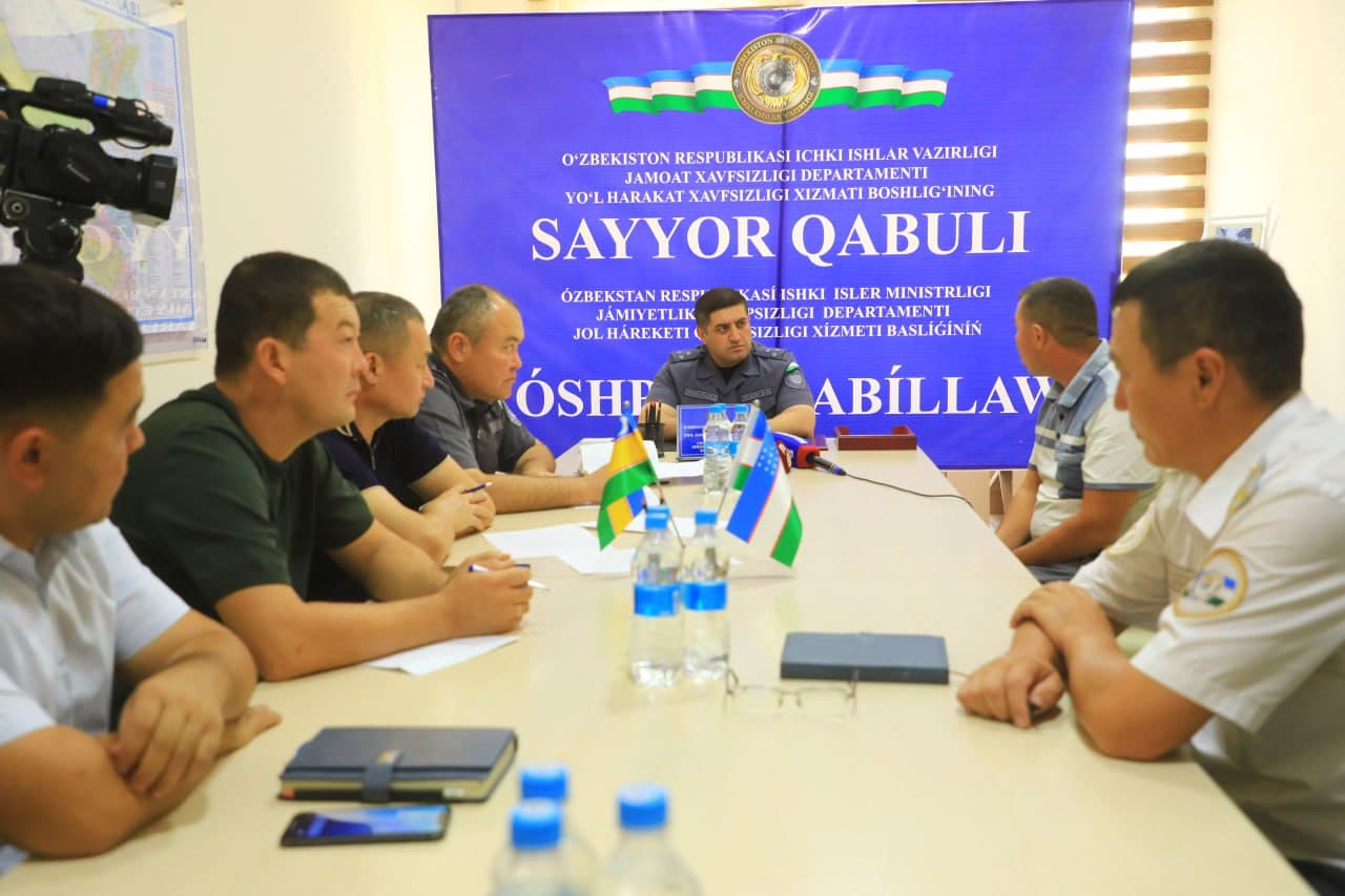 Qoraqalpogʻistonda IIV JXD YHXX rahbariyati tomonidan fuqarolar murojaatlarini tinglash, mavjud muammolarni bartaraf etish hamda yoʻl infratuzilmasini yaxshilash maqsadida navbatdagi sayyor qabuli tashkil etildi