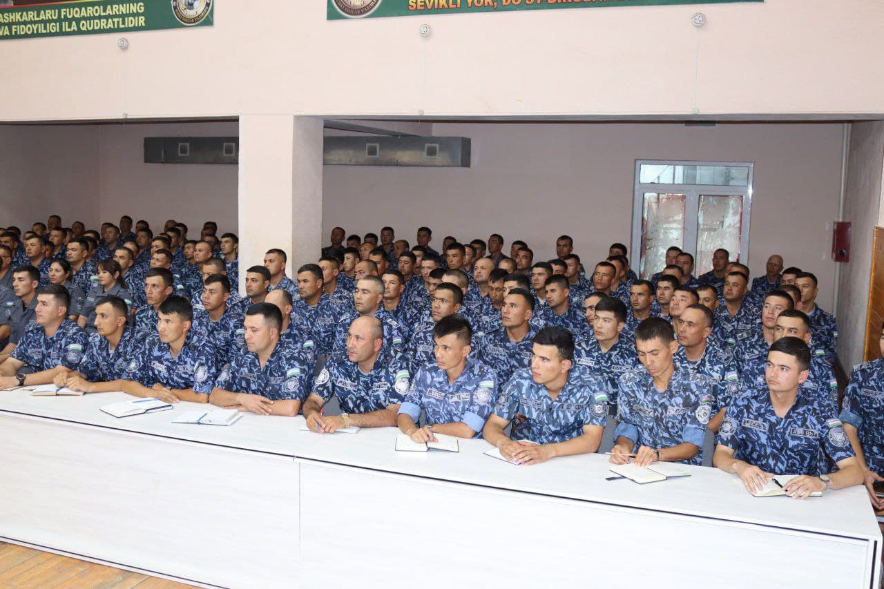 IIV Qorovul qoʻshinlari qoʻmondonligi tomonidan Qashqadaryo viloyatida joylashgan 7533-harbiy qismda oʻrganishlar olib borildi