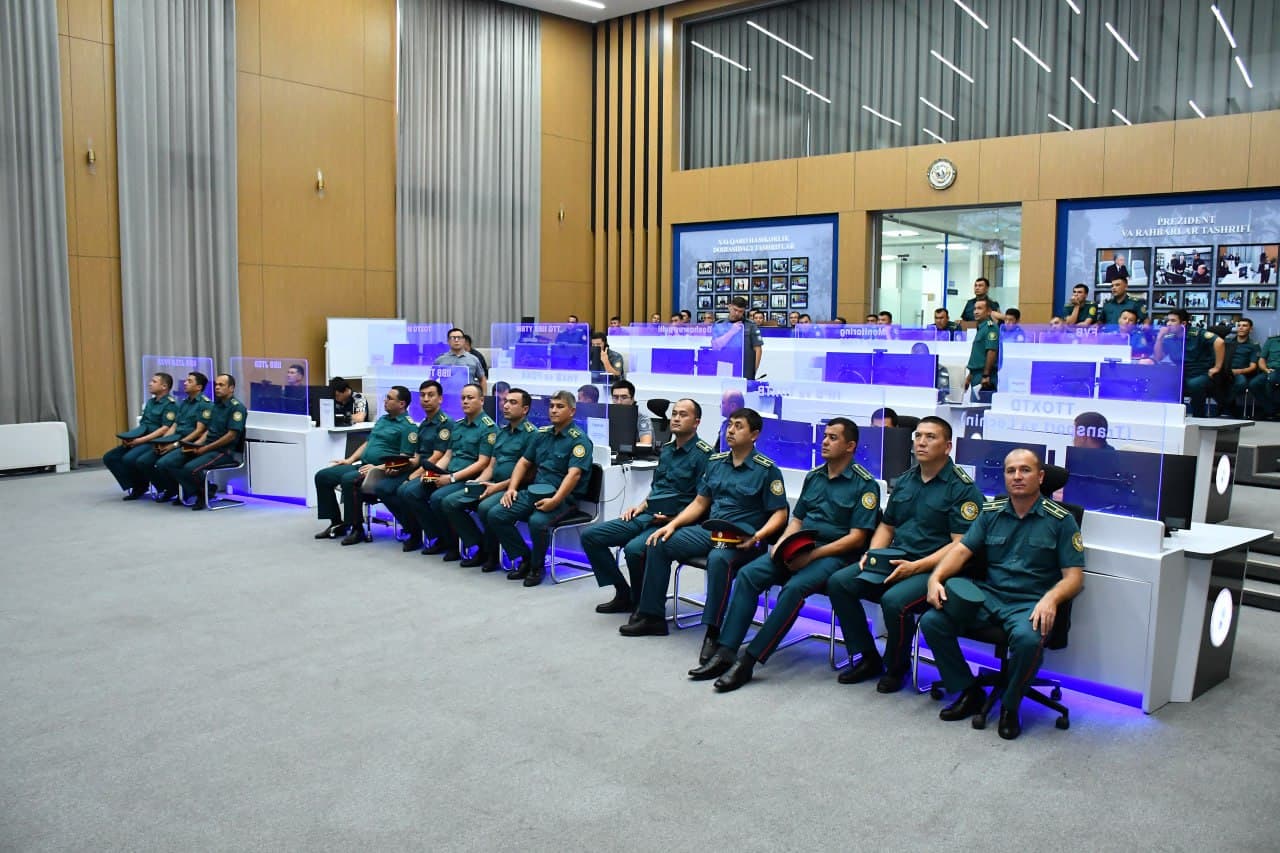 Ichki ishlar organlarining rahbar xodimlari Toshkent shahar IIBB Yagona tezkor boshqaruv markazi faoliyati bilan tanishdi