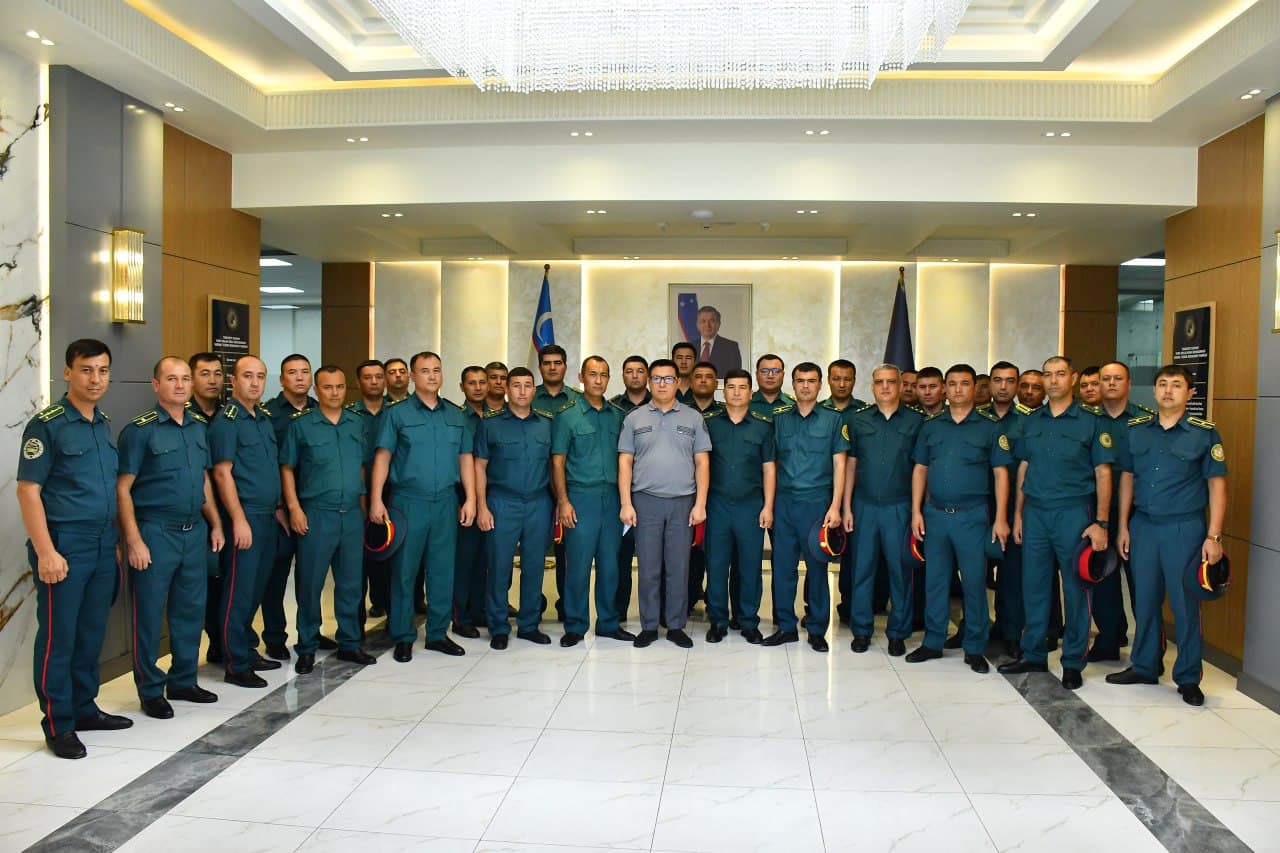 Ichki ishlar organlarining rahbar xodimlari Toshkent shahar IIBB Yagona tezkor boshqaruv markazi faoliyati bilan tanishdi