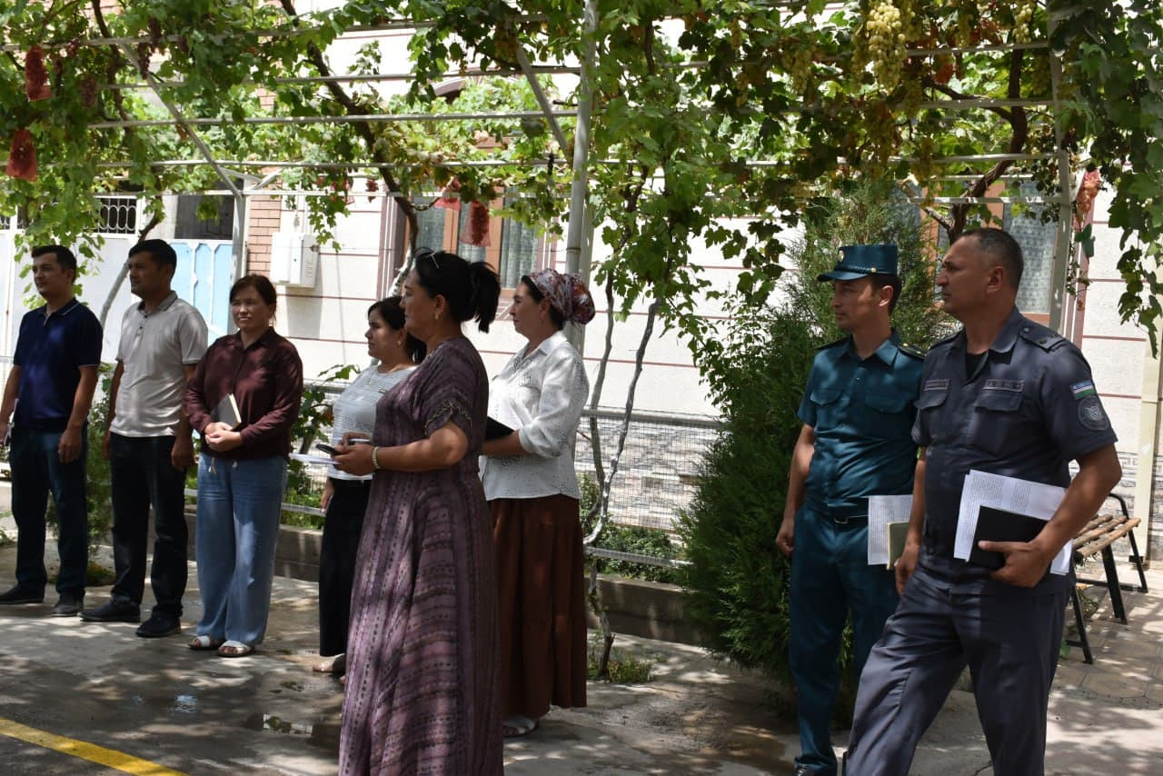 Surxondaryo viloyati IIB rahbariyati tomonidan Uzun tumanida jinoyat va huquqbuzarliklarni barvaqt oldini olish hamda mahallalarda kriminogen vaziyatni yaxshilash borasidagi ishlar oʻrganildi