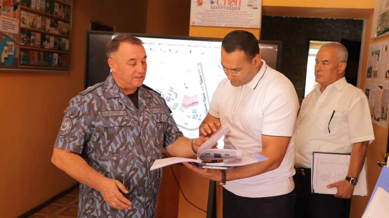 Ichki ishlar vazirligi rahbariyati tomonidan Xorazm viloyati hududlarida oʻrganishlar olib borilmoqda