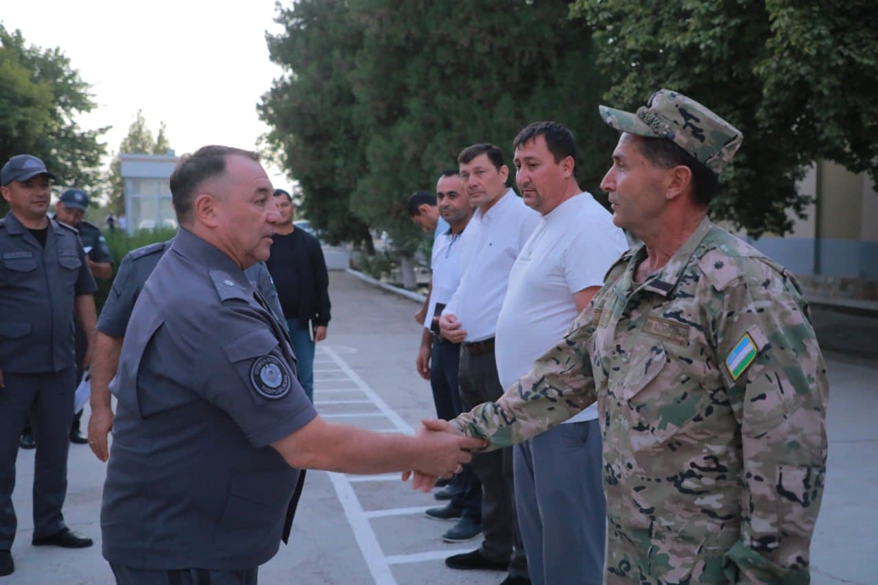 Ministry of Internal Affairs Leadership reviewed education quality and security in Bukhara schools
