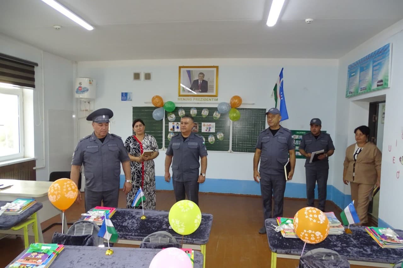 Ministry of Internal Affairs Leadership reviewed education quality and security in Bukhara schools