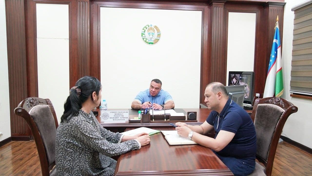 Andijon viloyati IIB boshligʻining navbatdagi shaxsiy qabuli boʻlib oʻtdi