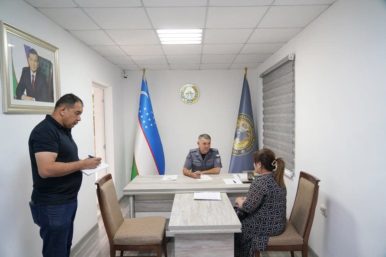 Samarqand viloyati Ichki ishlar boshqarmasida navbatdagi fuqarolar qabuli oʻtkazildi