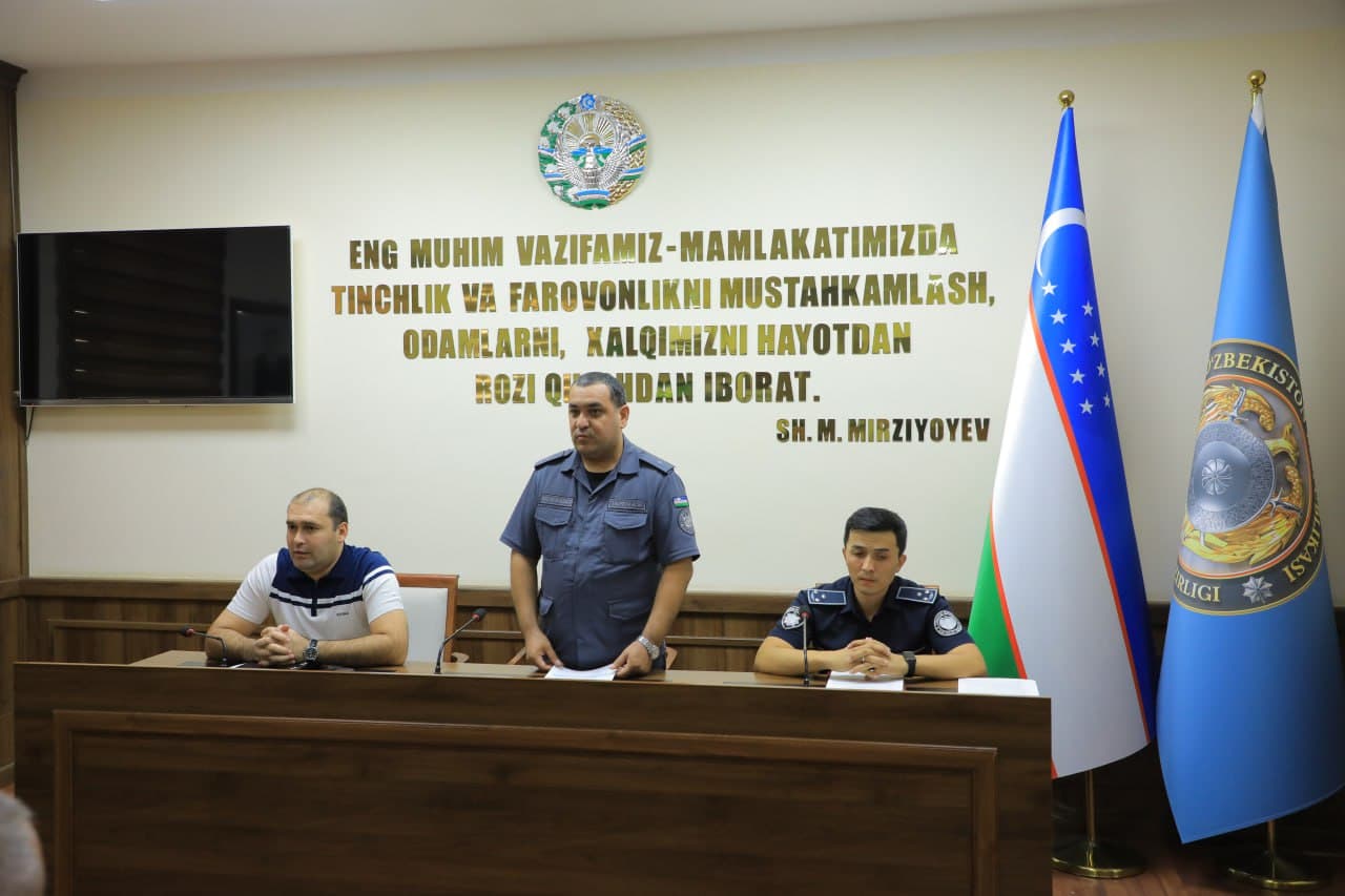 Xizmatga yangi qabul qilingan harbiylashtirilgan nazoratchilar hamda ularning ota-onalari bilan uchrashuv tashkil etildi