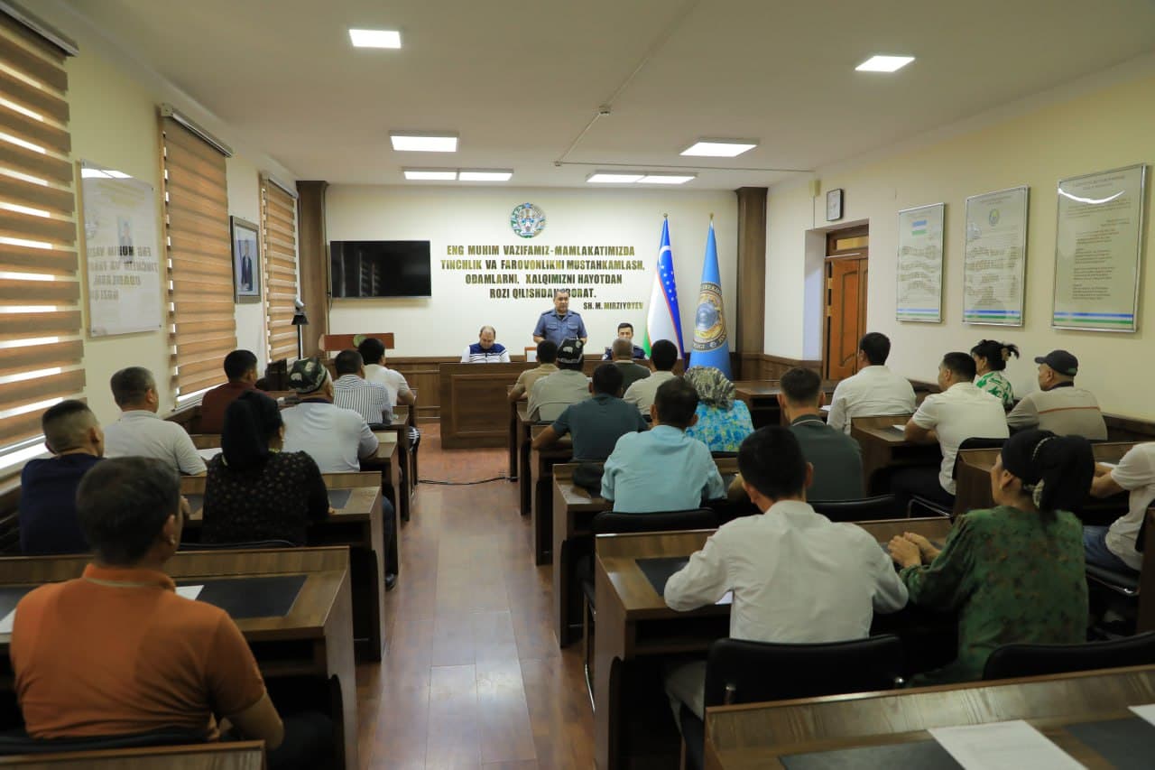 Xizmatga yangi qabul qilingan harbiylashtirilgan nazoratchilar hamda ularning ota-onalari bilan uchrashuv tashkil etildi