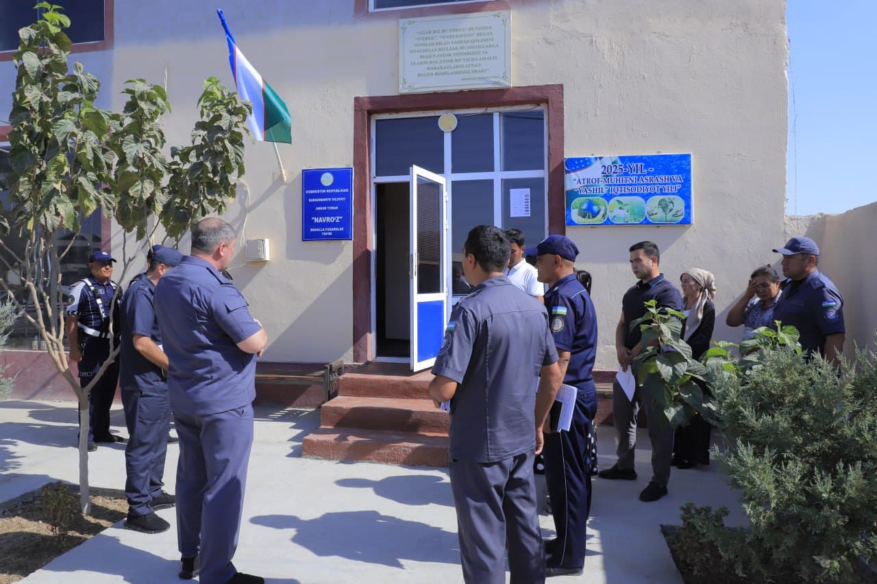 Surxondaryo viloyati Angor tumanida jinoyat va huquqbuzarliklarni barvaqt oldini olish hamda mahallalarda kriminogen vaziyatni yaxshilash borasidagi ishlar oʻrganildi