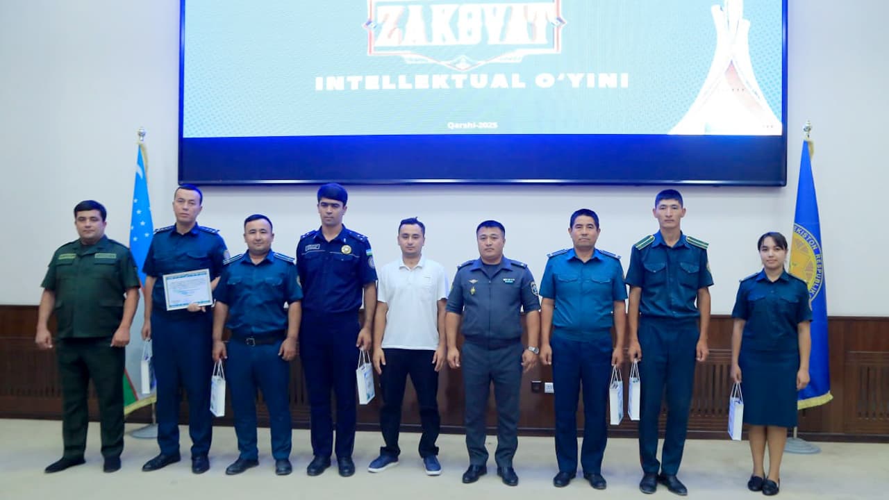 Kashkadarya regional Department of Internal Affairs won the "Zakovat" Intellectual Game