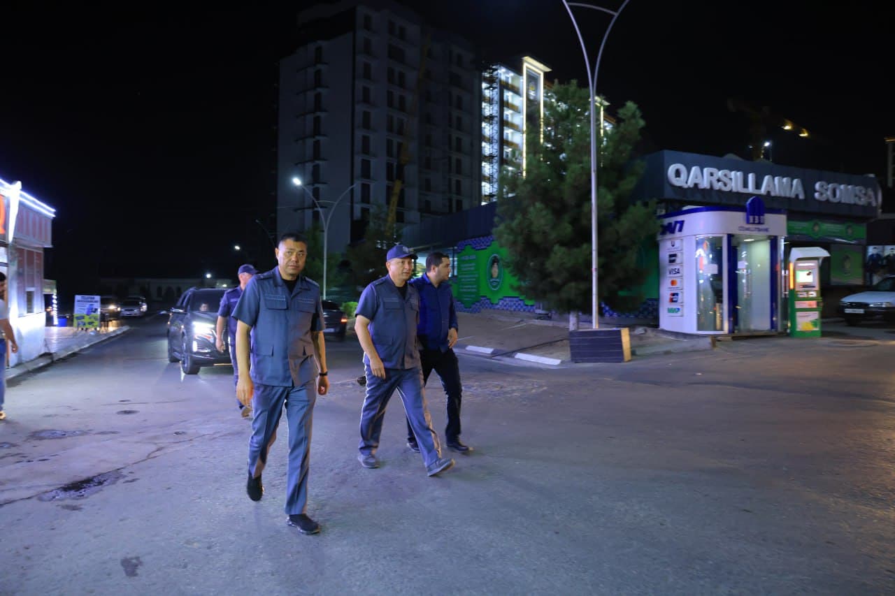 Namangan viloyati Davlatobod tumanida tungi xizmatga jalb etilgan xodimlarning faoliyati oʻrganildi