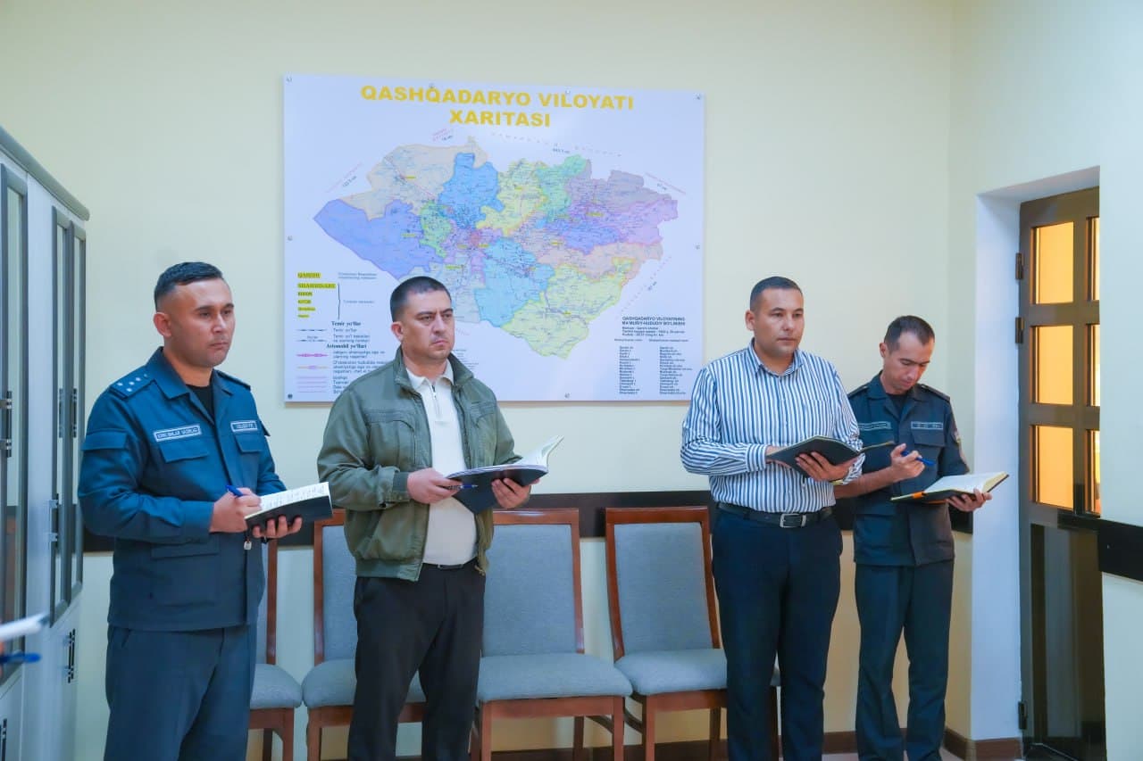 Qashqadaryo viloyati IIB rahbariyati tomonidan boshqarmaning jismoniy va yuridik shaxslar uchun qabulxonasida fuqarolar qabuli oʻtkazildi
