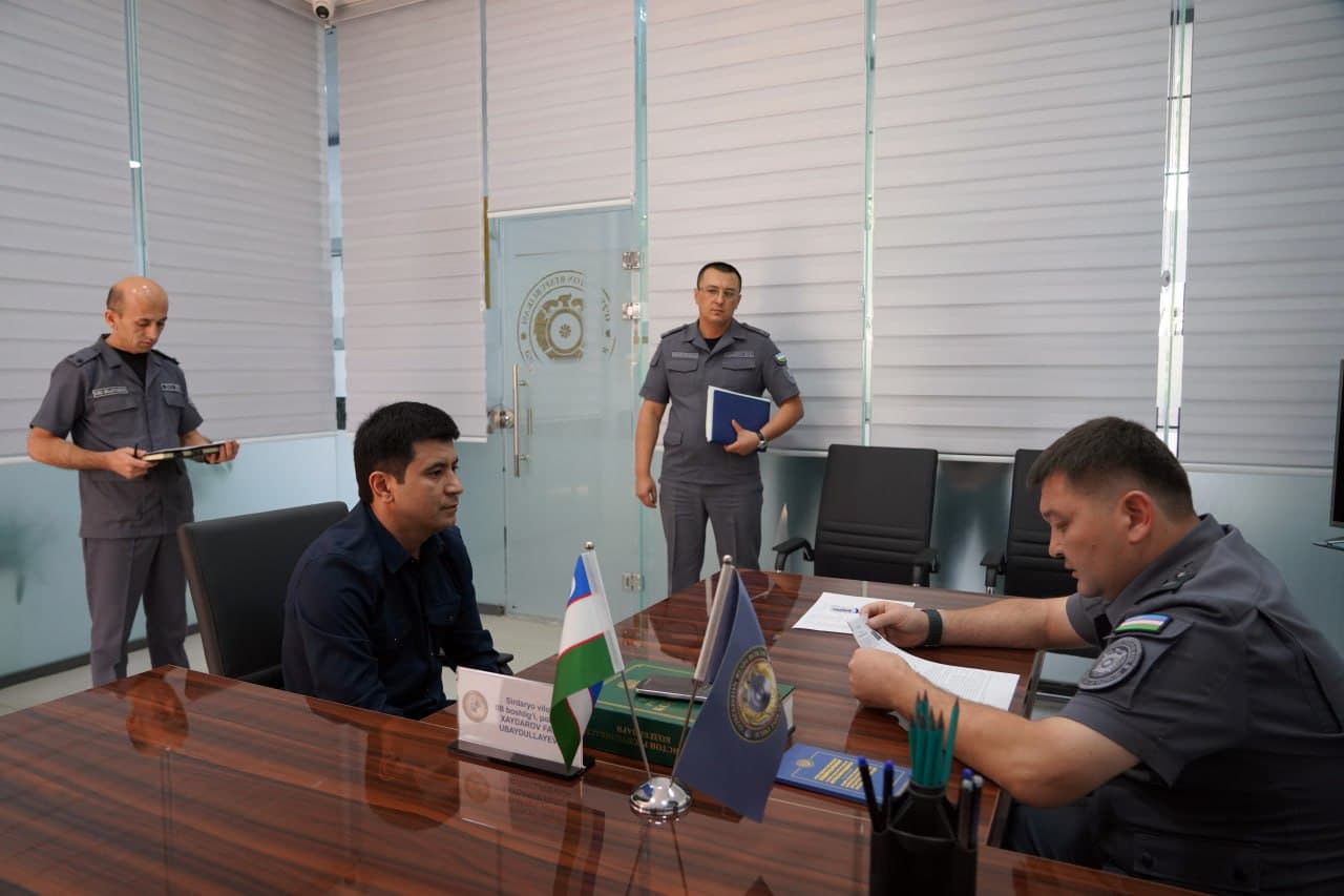 Сирдарё вилояти Ички ишлар бошқармасида жисмоний ва юридик шахсларнинг мурожаатлари қабул қилинди