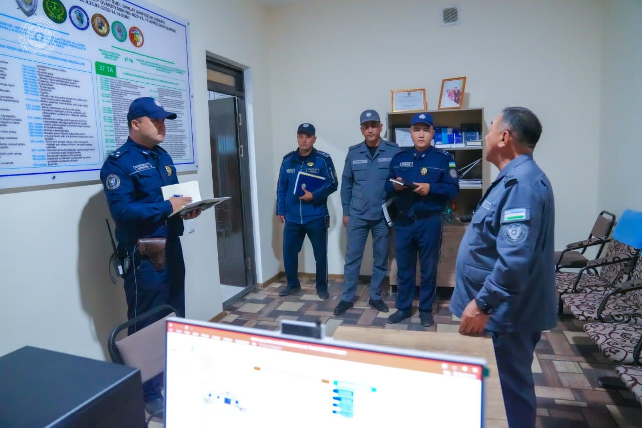 Qashqadaryo viloyati IIB ishchi guruh tomonidan Qamashi tumanida huquqbuzarliklarning oldini olish va jamoat tartibini mustahkamlash boʻyicha oʻrganishlar olib borildi