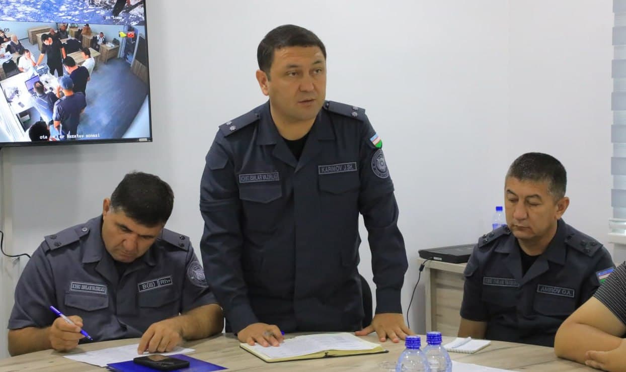 Жиззах вилояти ИИБ бошлиғининг шахсий қабули ўтказилди