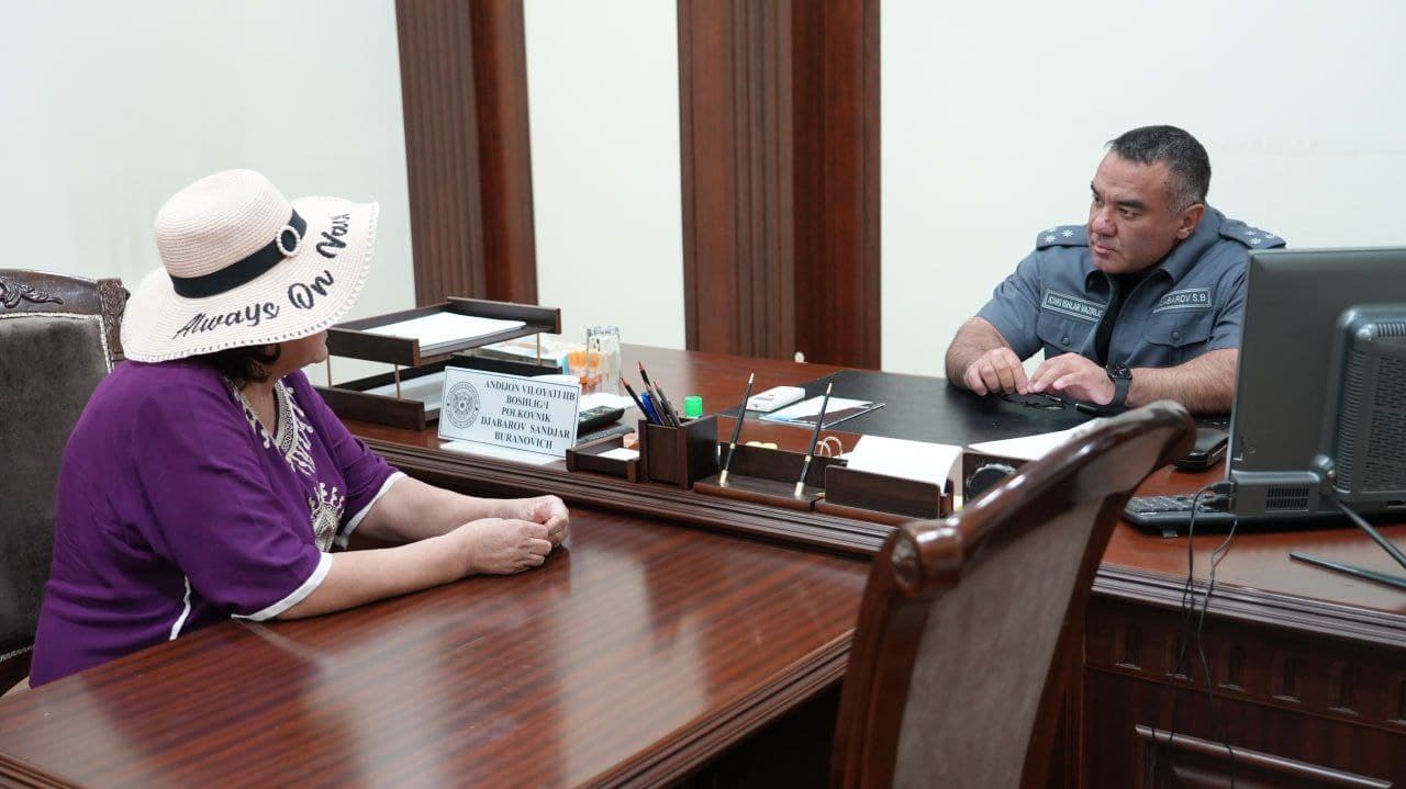 Andijon viloyati IIB boshligʻining fuqarolar uchun navbatdagi shaxsiy qabuli boʻlib oʻtdi