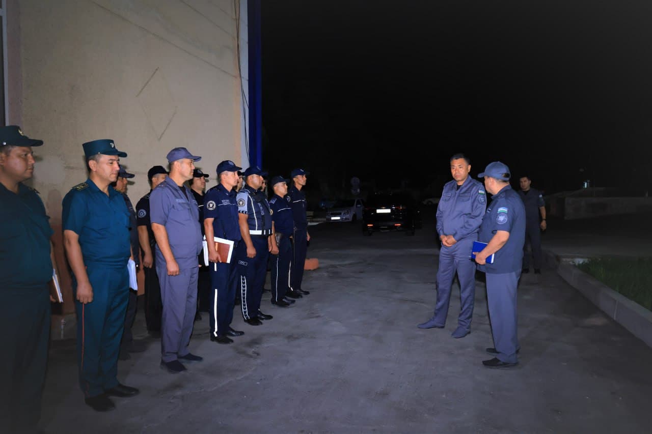 Рабочая группа во главе с руководством УВД Наманганской области провела изучения в Чустском районе