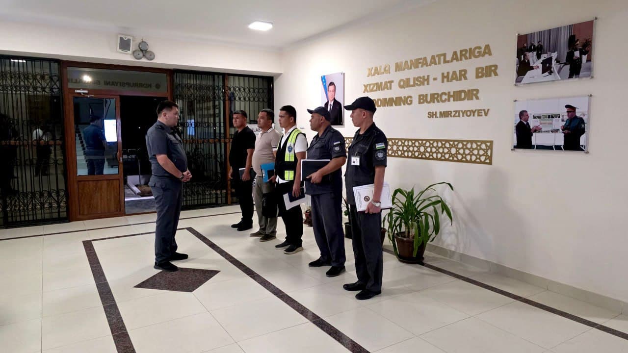 Начальник УВД Сырдарьинской области изучил ночную деятельность, направленную на обеспечение спокойствия населения в Хавастском районе