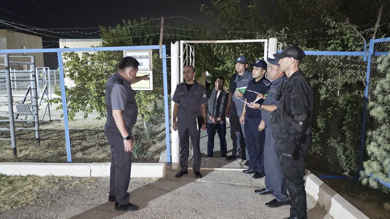 Начальник УВД Сырдарьинской области изучил ночную деятельность, направленную на обеспечение спокойствия населения в Хавастском районе