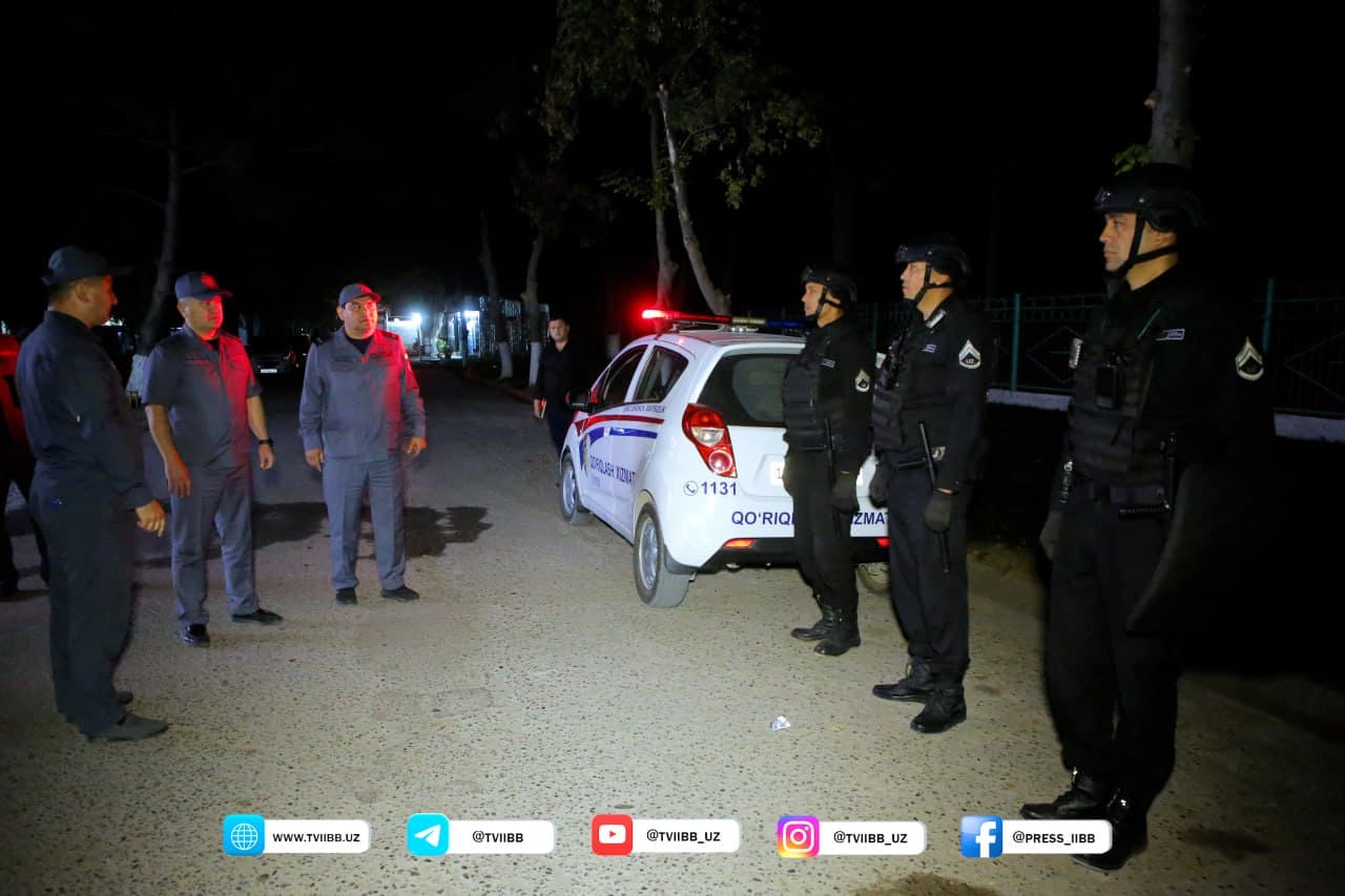 Тошкент вилоятида «Долзарб 20 кунлик» доирасида Бекобод шаҳри ва Бекобод туманида, тунги вақтда ўрганиш ишлари олиб борилди