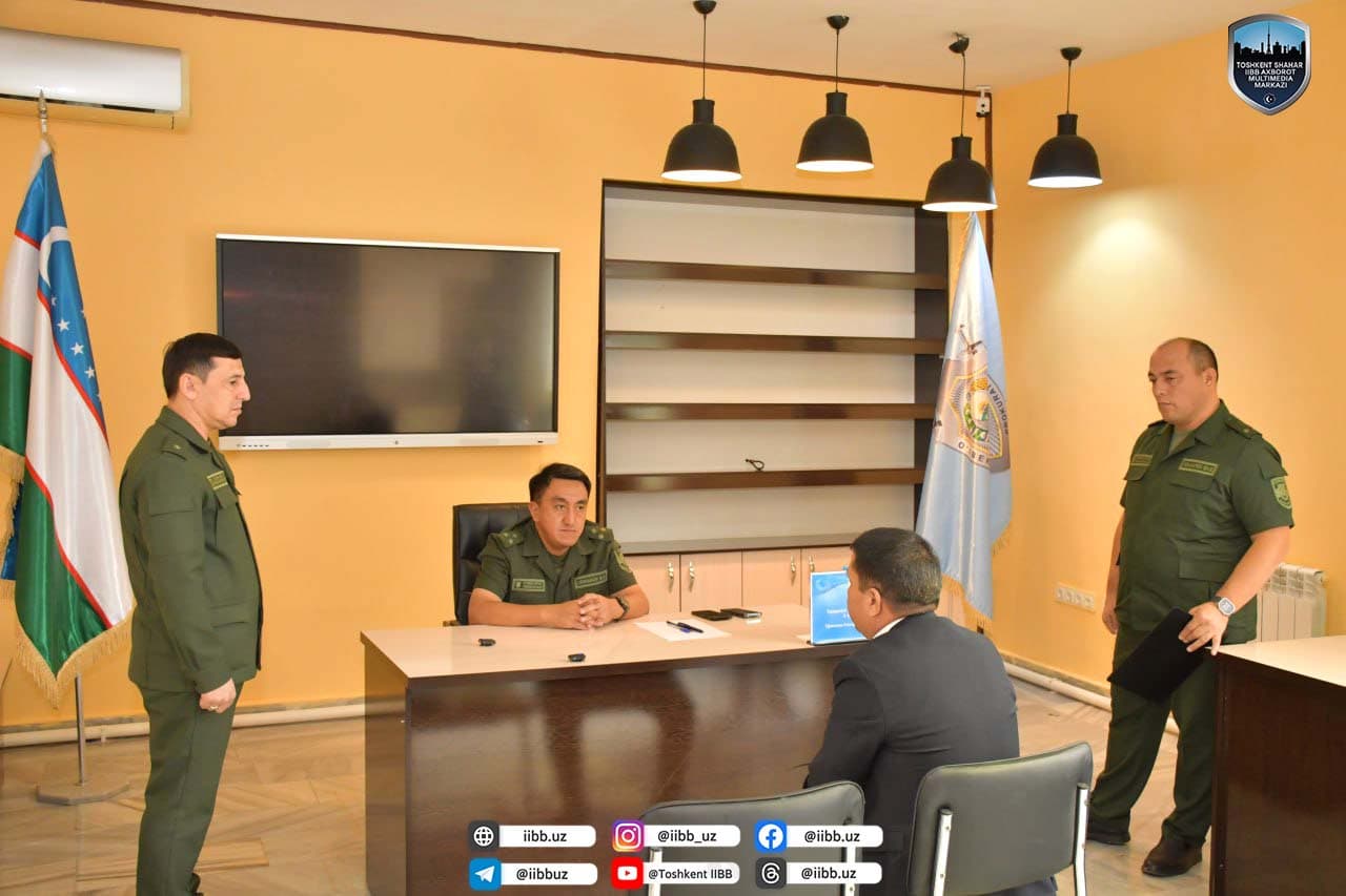 Toshkent shahar Shayxontohur tumanida huquqni muhofaza qiluvchi organlar rahbarlarining sayyor qabuli boʻlib oʻtdi