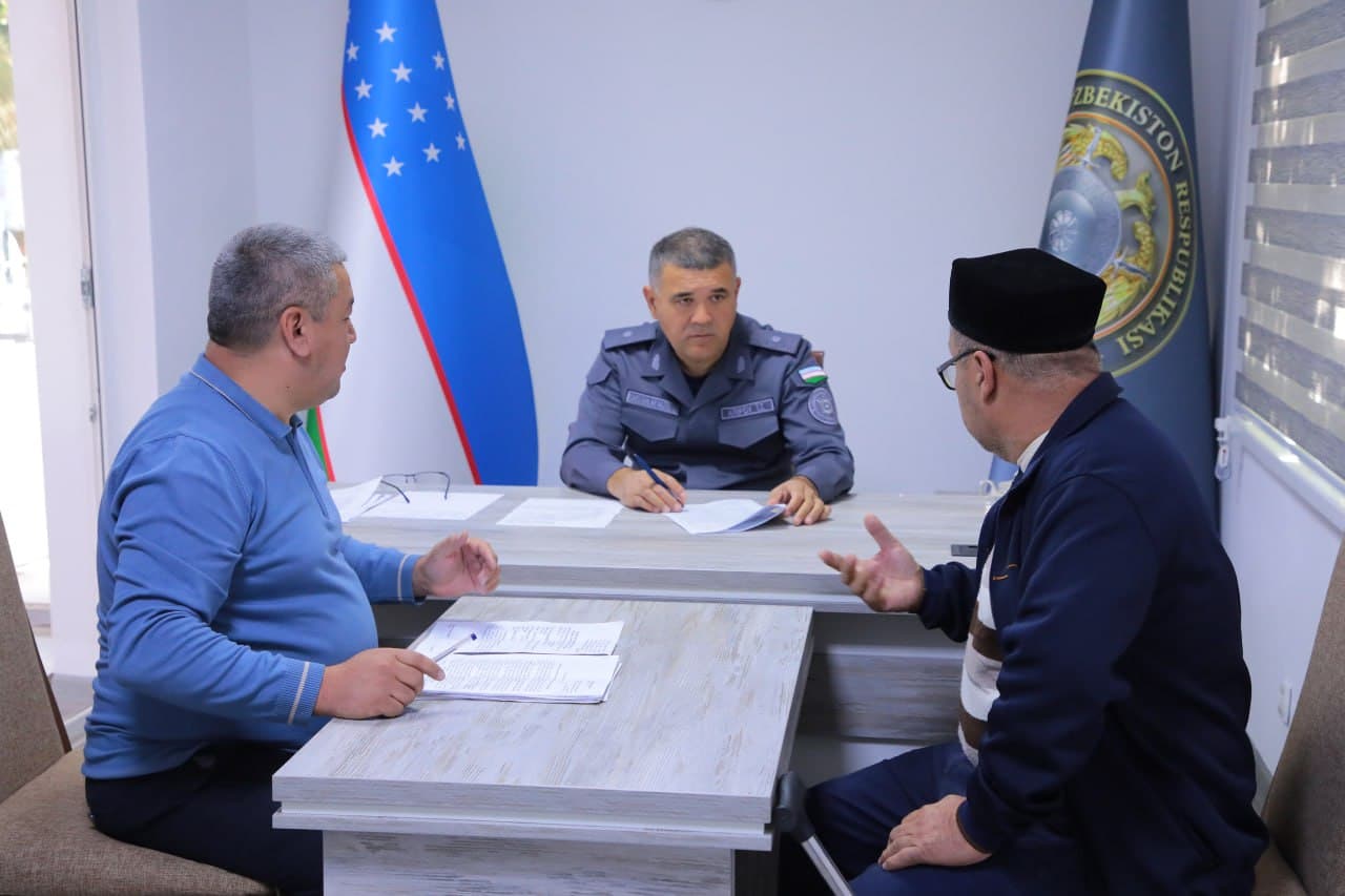 Samarqand viloyati Ichki ishlar boshqarmasida navbatdagi fuqarolar qabuli oʻtkazildi