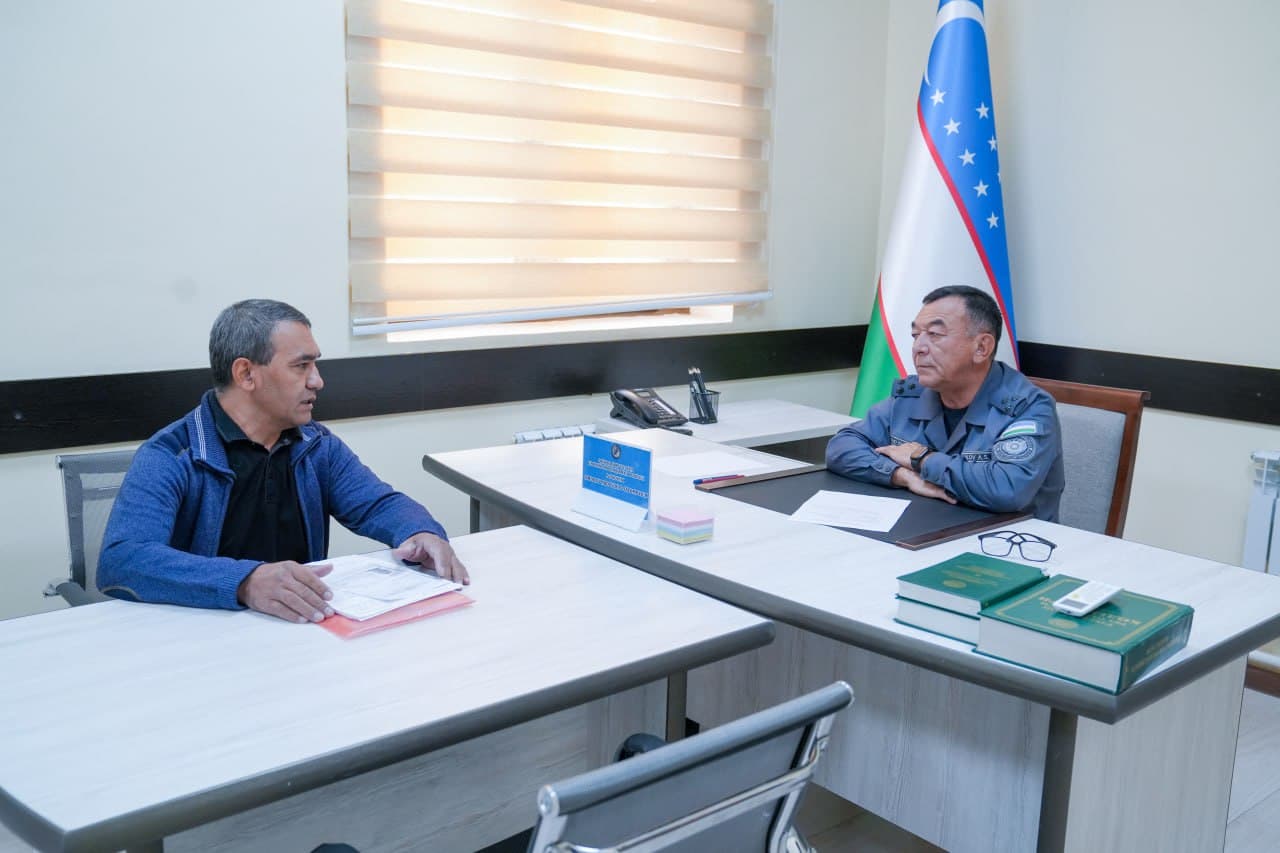 Проведен очередной личный прием руководства УВД Кашкадарьинской области