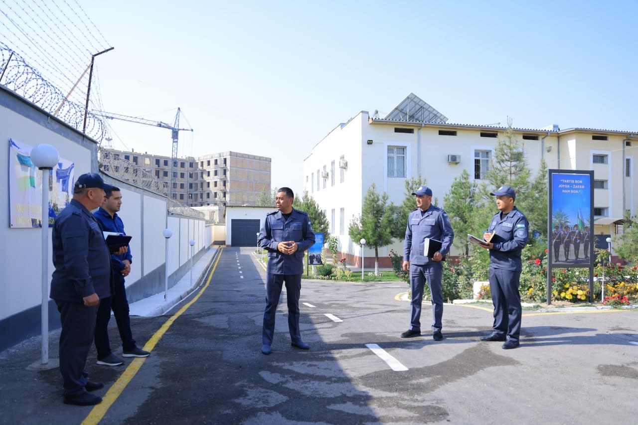 Наманган вилояти ИИБ раҳбарияти жамоат хавфсизлиги хизматининг бир қатор йўналишлари фаолиятини ўрганди