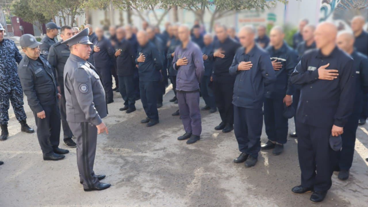 Руководство Министерства внутренних дел ознакомилось с работой, осуществляемой в исправительном учреждении №5, расположенном в Навоийской области