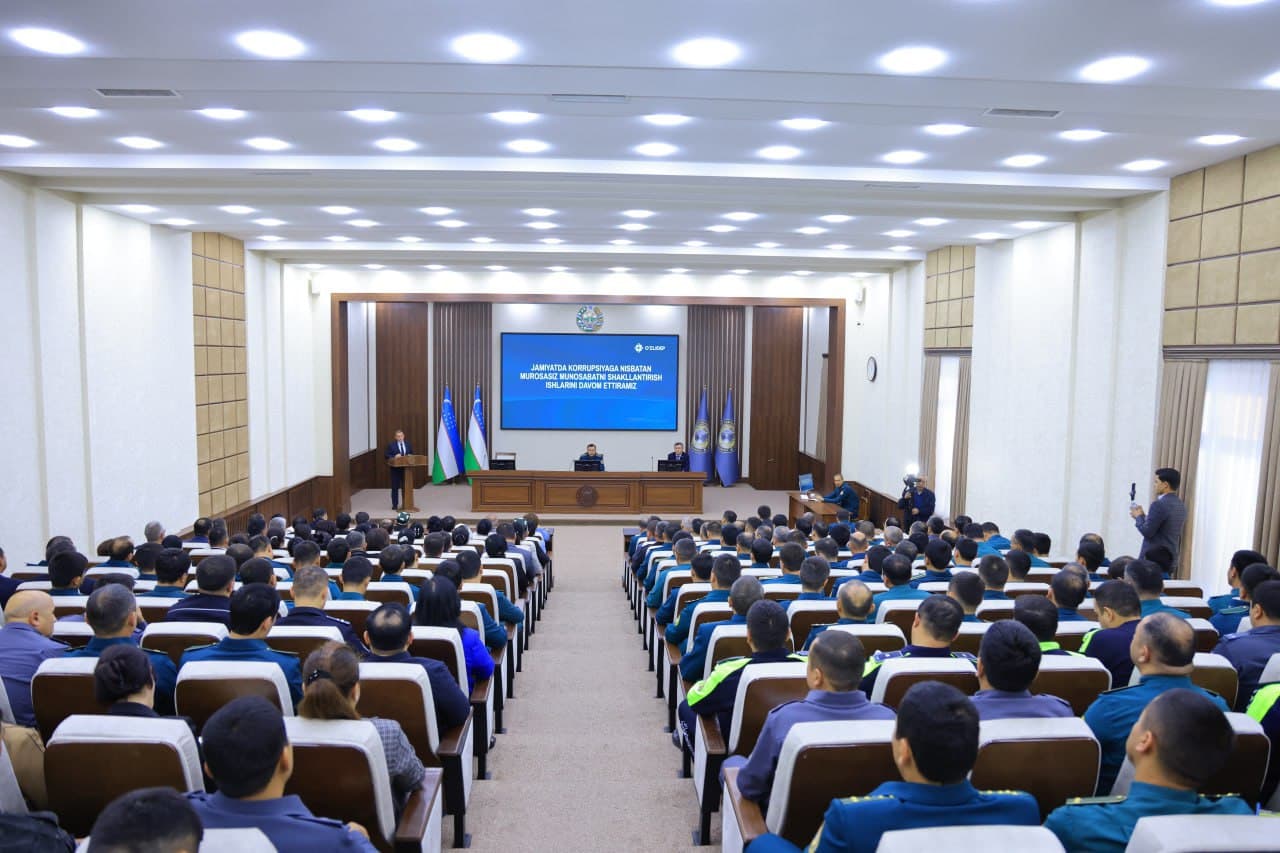 В Управлении внутренних дел Наманганской области состоялся круглый стол, посвященный вопросам борьбы с коррупцией