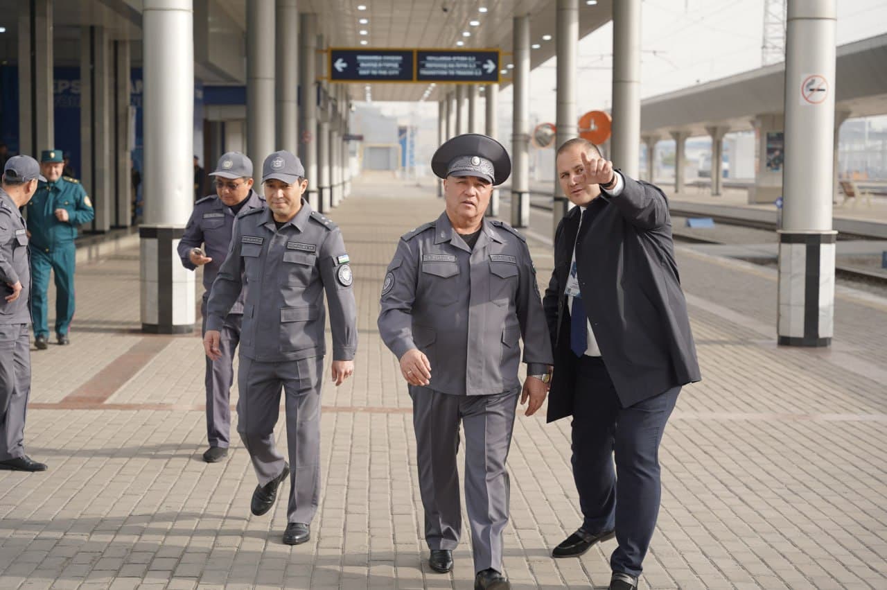 Руководством МВД перед сотрудниками Управления обеспечения безопасности на железнодорожном транспорте Ташкентского региона поставлен ряд задач