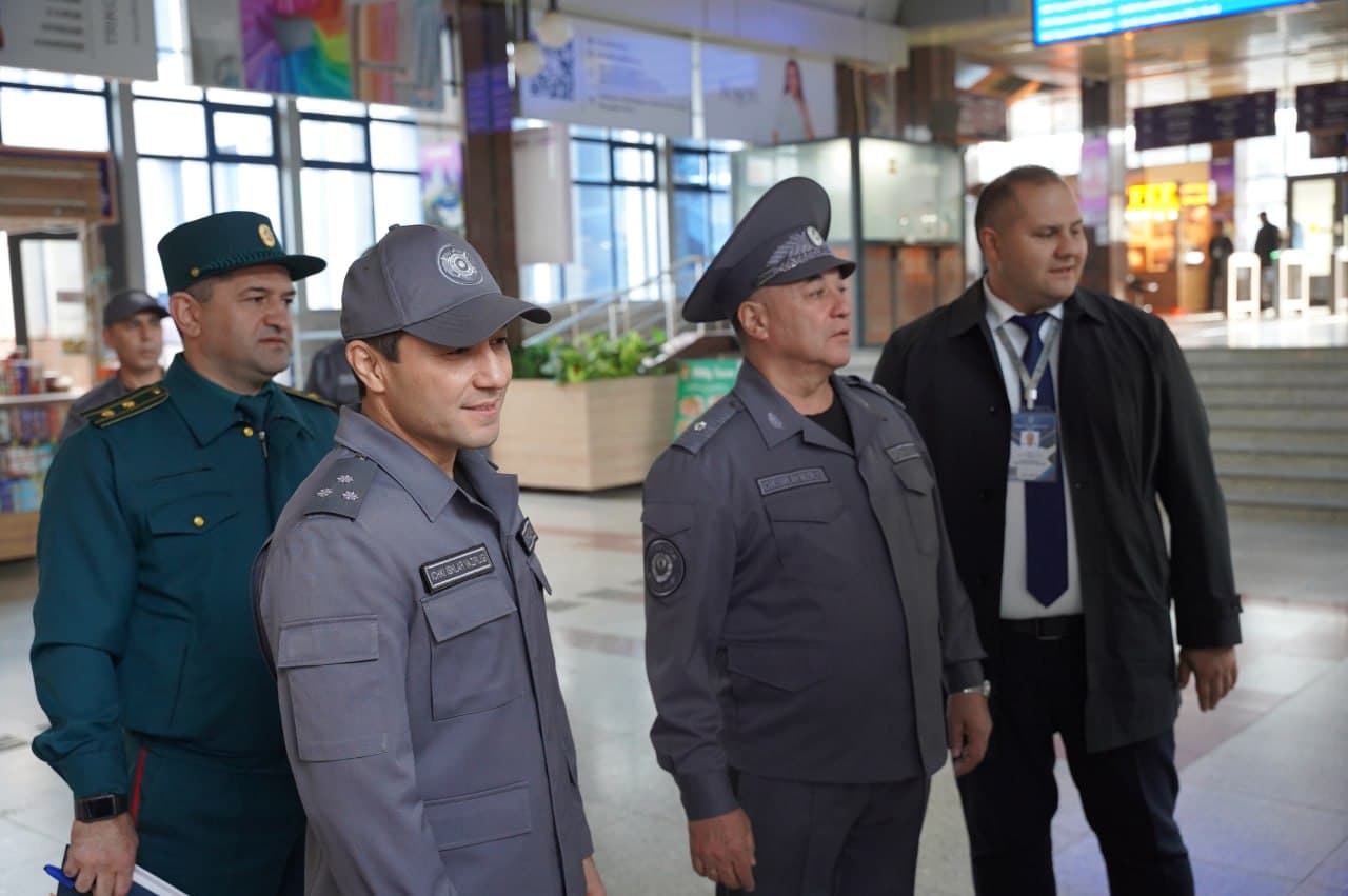 Руководством МВД перед сотрудниками Управления обеспечения безопасности на железнодорожном транспорте Ташкентского региона поставлен ряд задач