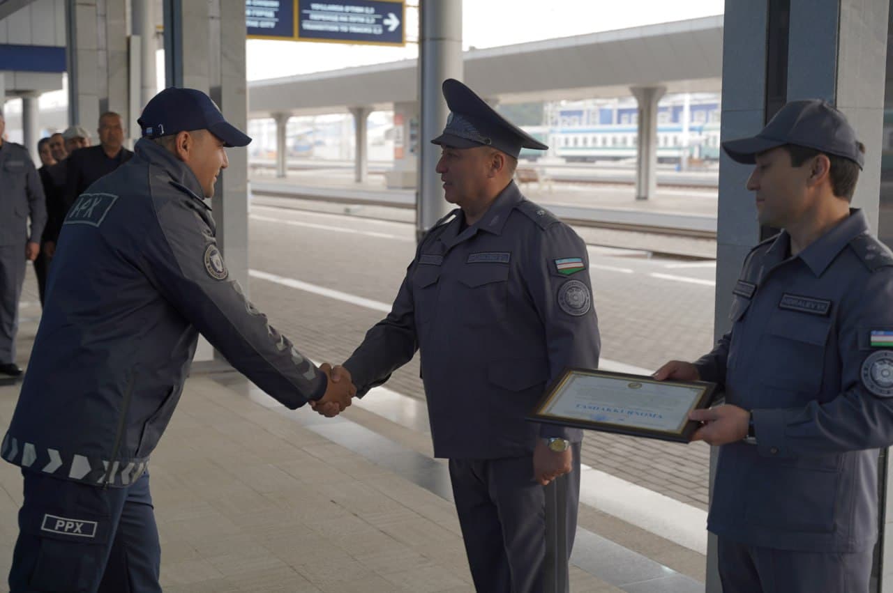 Руководством МВД перед сотрудниками Управления обеспечения безопасности на железнодорожном транспорте Ташкентского региона поставлен ряд задач