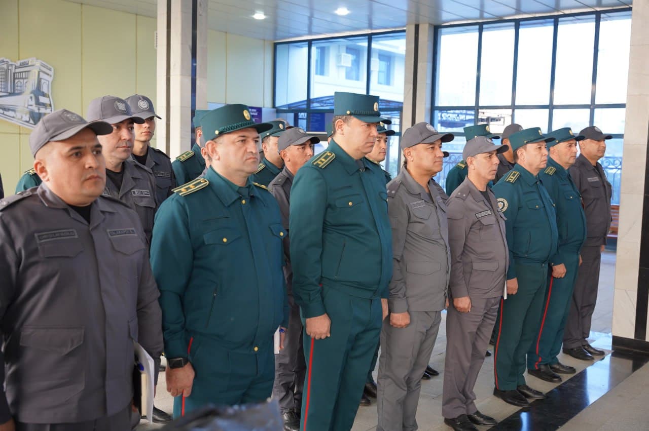 Руководством МВД перед сотрудниками Управления обеспечения безопасности на железнодорожном транспорте Ташкентского региона поставлен ряд задач