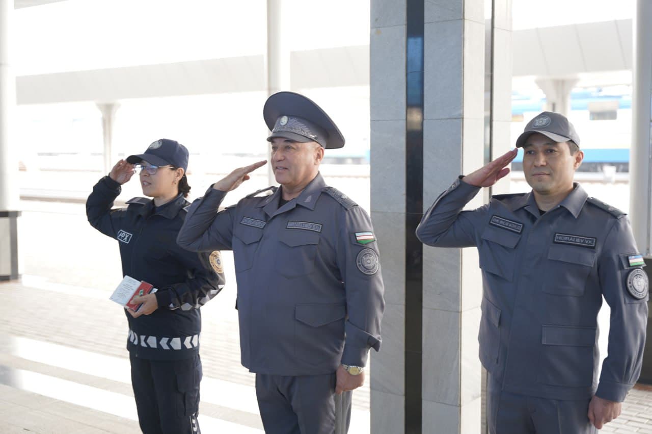 Руководством МВД перед сотрудниками Управления обеспечения безопасности на железнодорожном транспорте Ташкентского региона поставлен ряд задач