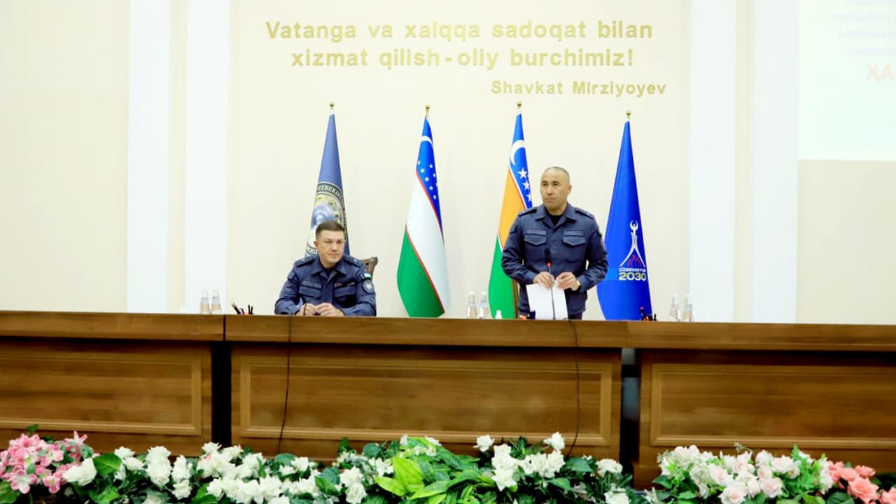 Qoraqalpogʻiston Respublikasi Ichki ishlar vazirligida Oʻzbekiston Respublikasi Ichki ishlar vazirligi rahbariyati ishtirokida oʻtgan 9 oy davomida amalga oshirilgan ishlar yuzasidan sarhisob yigʻilishi boʻlib oʻtdi