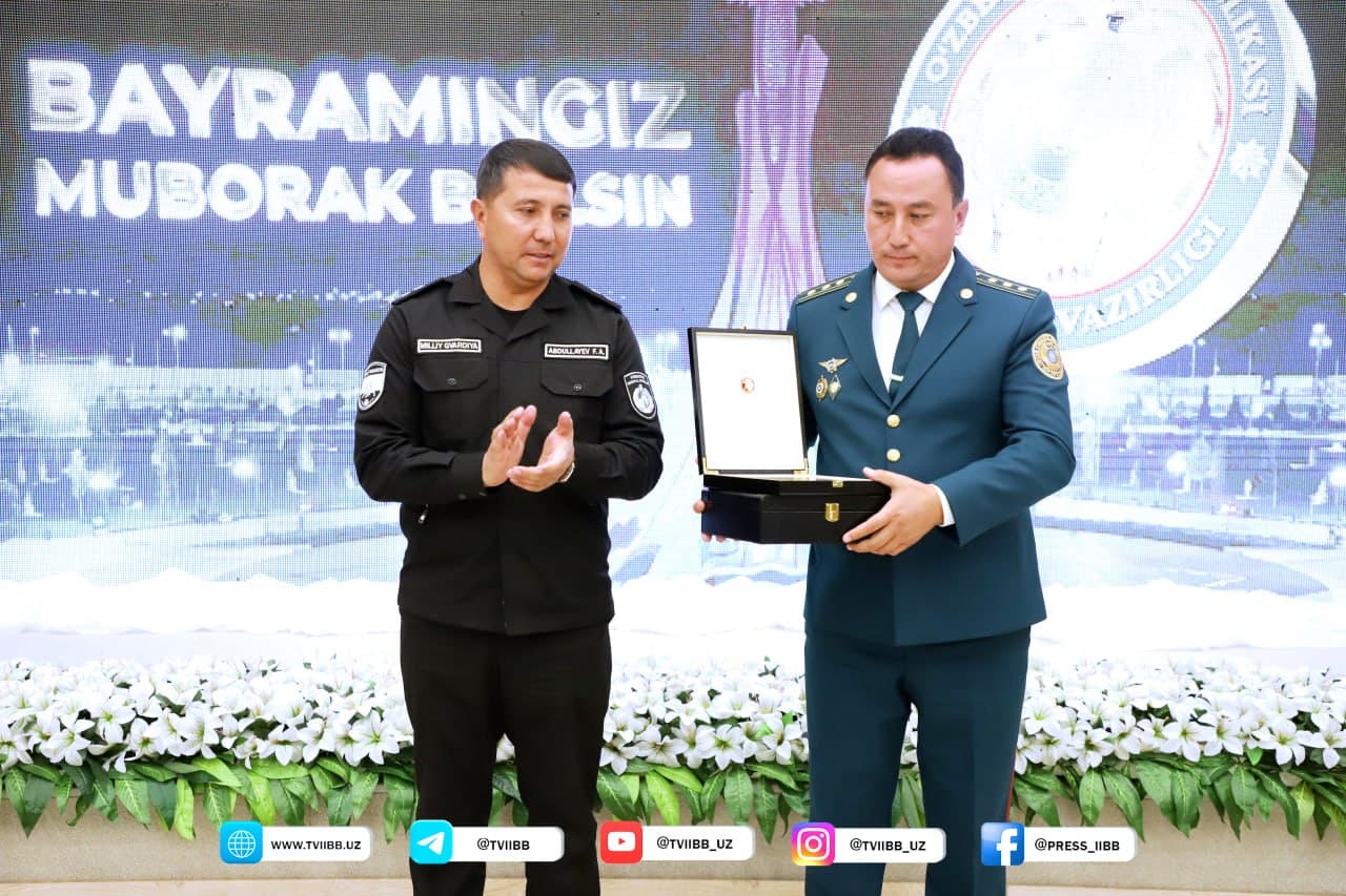 Toshkent viloyati Ichki ishlar organlarining 500 dan ortiq fidoyi xodimlari turli mukofotlar bilan ragʻbatlantirildi